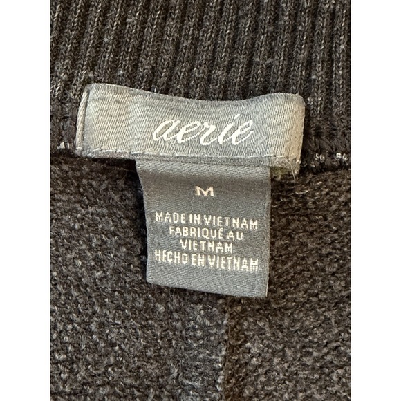 Aerie Pajama Sleep Shorts Womens Medium Relaxed Loungewear Hot Pants Cozy Fleece - Picture 3 of 8